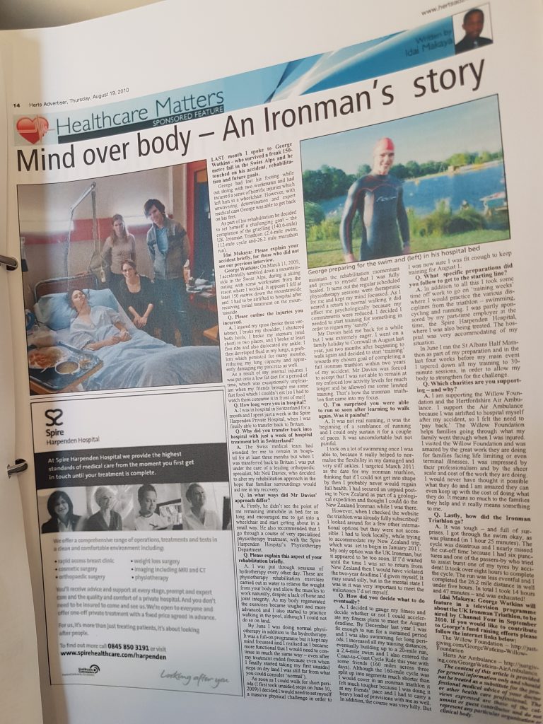 Ironman recovery page 1 Idai Makaya Publications & Coaching Services